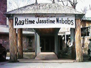 The entrance to the Edgewater resort